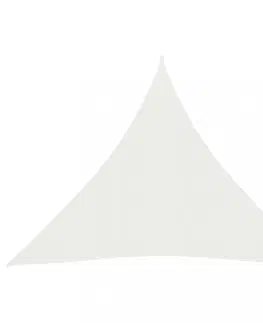 Stínící textilie Stínící plachta trojúhelníková HDPE 3 x 3 x 3 m Dekorhome Šedohnědá taupe