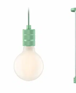 Moderní závěsná svítidla PAULMANN Neordic závěsné svítidlo Tilla E27 max. 60W světle zelená stmívatelné kov