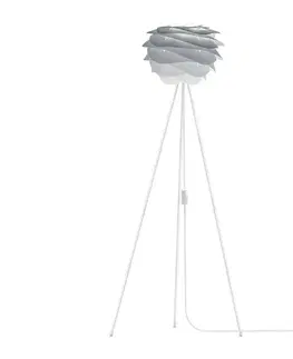 Stojací lampy UMAGE UMAGE Carmina Mini stojací lampa šedá/stojan bílý