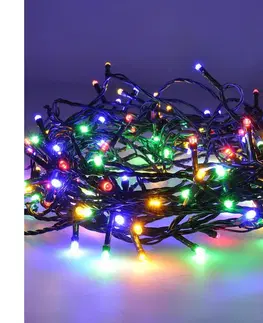 Vánoční osvětlení  LED WIFI smart venkovní vánoční řetěz, 400 LED, 20m, přívod 5m, teplá bílá + vícebarevný  1v13-WIFI