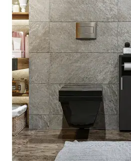 Koupelnové skříňky  Skříňka s držákem toaletního papíru STAR 65x15 cm antracit 
