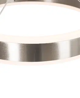 Zavesna svitidla Závěsné svítidlo ocelové podlouhlé včetně LED 3-stupňové stmívatelné 3-světlo - Lyani