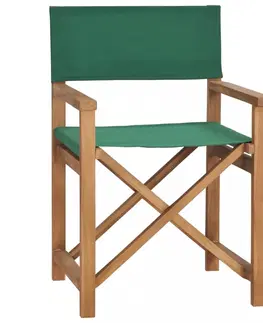 Zahradní křesla a židle Režisérská židle teakové dřevo Dekorhome Šedá