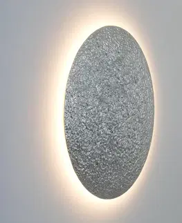 Nástěnná svítidla Holländer Nástěnné svítidlo LED Meteor, stříbrná barva, Ø 100 cm, železo