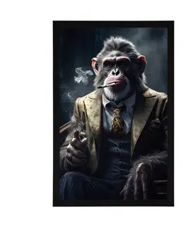 Zvířecí gangsteři Plakát zvířecí gangster šimpanz