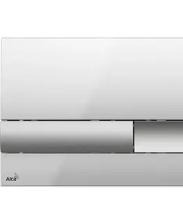 Záchody Alcadrain Ovládací tlačítko pro předstěnové instalační systémy, chrom-lesk/mat M1743 M1743