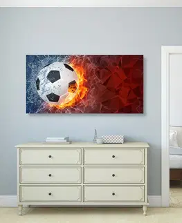 Abstraktní obrazy Obraz fotbalový míč