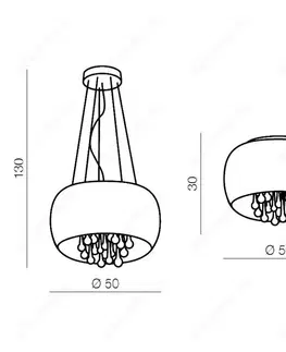 Designová závěsná svítidla Závěsné/stropní přisazené svítidlo AZzardo Buzz pendant/top AZ1646 G9 5x40W IP20 měděné