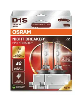Autožárovky OSRAM D1S 35W XENARC NIGHT BREAKER LASER +220% 2ks 66140XN2-2HB