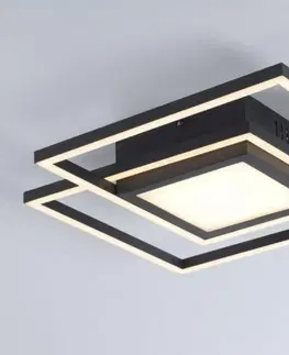 LED stropní svítidla LEUCHTEN DIREKT is JUST LIGHT LED stropní svítidlo černé hranaté s nastavitelnými zónami klasickým vypínačem 3000K LD 14144-18