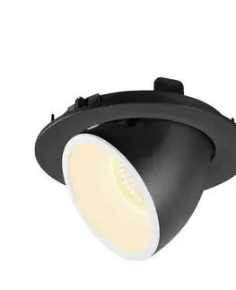 LED podhledová svítidla SLV BIG WHITE NUMINOS GIMBLE L zápustné stropní svítidlo černé/bílé 3000 K 40° 1005997
