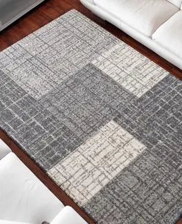 Moderní koberce Univerzální moderní koberec šedé barvy