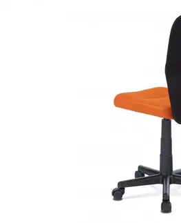 Dětské stoly a židle Dětská kancelářská židle KA-2325 Autronic Oranžová