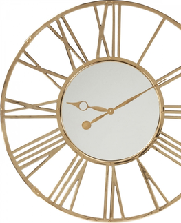 Nástěnné hodiny KARE Design Nástěnné hodiny Giant - zlaté, Ø120cm