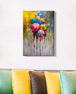 Obrazy Wallity Obraz na plátně Raining rainbow 50x70 cm