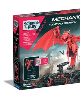 Hračky stavebnice CLEMENTONI - Mechanická laboratoř - Velký létající drak