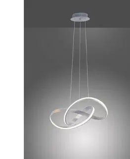 Designová závěsná svítidla PAUL NEUHAUS LED design závěsné svítidlo, zakřivené, ocel SimplyDim 3000K PN 8291-55