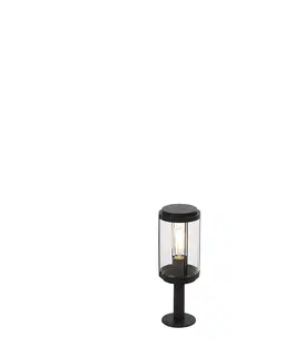 Venkovni stojaci lampy Chytrá designová venkovní lampa černá 40 cm včetně WiFi ST64 - Schiedam