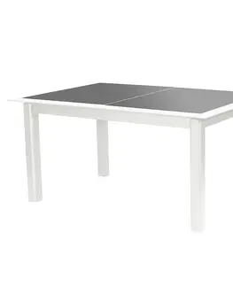 Zahradní stolky DEOKORK Hliníkový stůl VERMONT 160/254 cm (bílá)