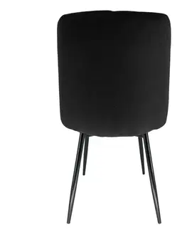 Židle Ak furniture Prošívaná čalouněná židle Artis černá