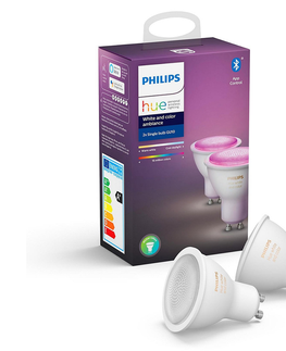 Žárovky Philips SADA 2x LED Stmívatelná Philips White And Color Ambiance Hue GU10/4,3W/230V 