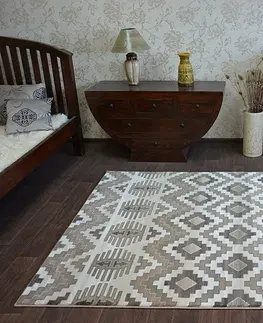 Koberce a koberečky Dywany Lusczow Kusový koberec ARGENT - W4809 diamant béžový, velikost 160x220
