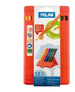 Hračky MILAN - Pastelky trojhranné 12 ks v boxu