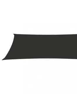 Stínící textilie Stínící plachta obdélníková 2 x 5 m oxfordská látka Dekorhome Černá