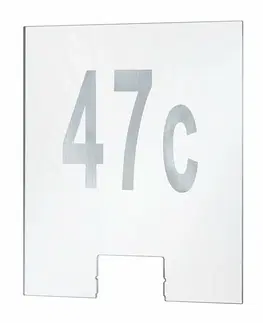 Venkovní příslušenství Paulmann domovní číslo pro dům nástěnné svítidlo Cone čirá/stříbrná 796.74 P 79674