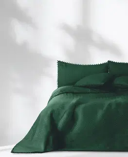 Přehozy Přehoz na postel AmeliaHome Meadore I lahvově zelený, velikost 170x270