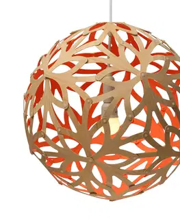 Závěsná světla david trubridge david trubridge Květinová závěsná lampa Ø 40cm bambusově červená