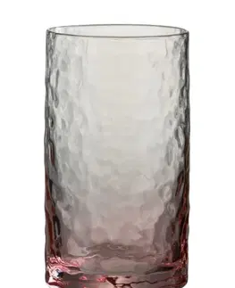 Sklenice Růžová sklenička na vodu Verma - Ø7*13 cm J-Line by Jolipa 3748