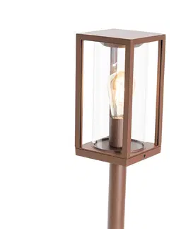 Venkovni stojaci lampy Průmyslová venkovní lucerna rezavě hnědá 100 cm IP44 - Charlois