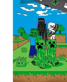 Povlečení Carbotex Dětské povlečení Minecraft Mob Monsters, 140 x 200 cm, 70 x 90 cm