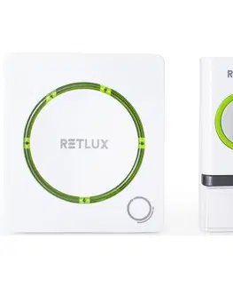 Domovní alarmy Retlux RDB 110 Bezdrátový zvonek do zásuvky, 1x tlačítko, dosah 150 m