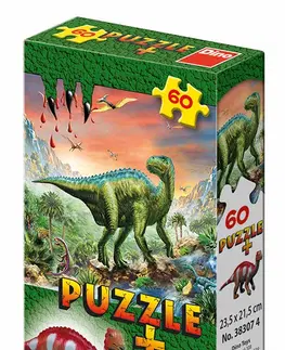 Hračky puzzle DINO - Dinosauři + Figurka  60D , Mix Produktů