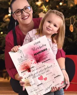Cedulky s věnovaním (dárky) Dárek na Valentýna - Personalizovaná tabulka pro lásku vašeho života