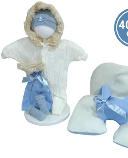 Hračky panenky LLORENS - M740-77 obleček pro panenku miminko NEW BORN velikosti 40-42 cm