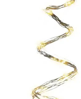 Vánoční řetězy a lamety Dekorativní LED světelný řetěz DECOKING 450 cm