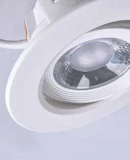 Bodovky do podhledu na 230V Solight LED podhledové světlo bodové, 9W, 720lm, 3000K, kulaté, bílé WD214