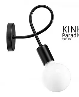 Svítidla TooLight Nástěnná lampa Paradise černá