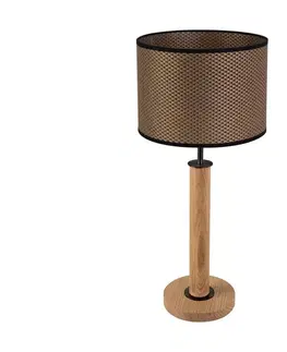 Lampy   7017400811552 - Stolní lampa BENITA 1xE27/60W/230V dub 