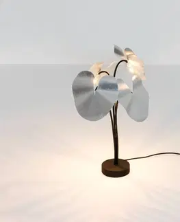 Stolní lampy Holländer LED stolní lampa Controversia, stmívač, stříbrná