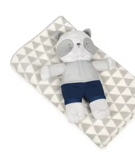 Dětské deky Babymatex Dětská deka šedá s plyšákem medvídek, 75 x 100 cm