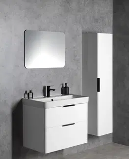 Koupelnový nábytek AQUALINE DENEB umyvadlová skříňka 77,3x55x43,5cm, bílá mat DN280