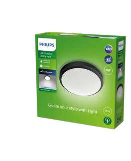 Venkovní stropní osvětlení Philips Philips Doris LED venkovní světlo IP54 4000K černá