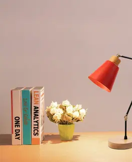 Lampy a lampičky Stolní lampa MANAVGAT červená