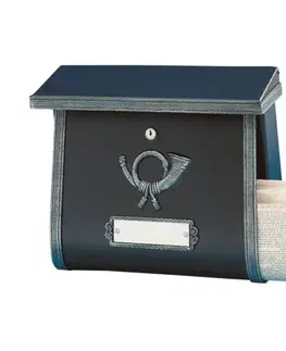 Nástěnné poštovní schránky Heibi Rustikální poštovní schránka MULPI antická černá