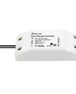 Domovní alarmy Tellur WiFi Smart sada pro ovládání garážových vrat, bílá