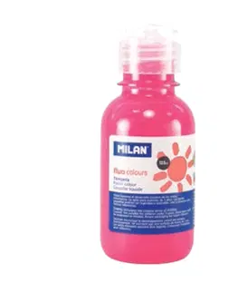 Hračky MILAN - Barva temperová 125ml Fluo - růžová